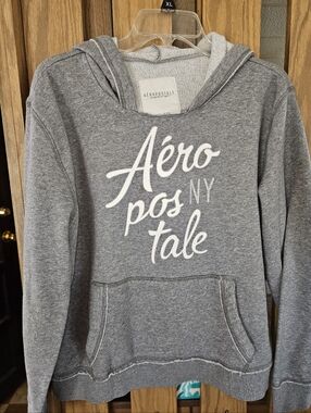 Aéropostale NY Sz XXL Gray Logo Hoodie